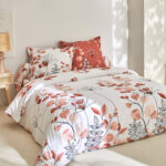 Colombine Linge de lit Danae en coton imprimé - terracotta – Image 2