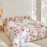 Colombine Linge de lit Danae en coton imprimé - terracotta – Image 3