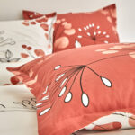 Colombine Linge de lit Danae en coton imprimé - terracotta – Image 4