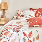 Colombine Linge de lit Danae en coton imprimé - terracotta – Image 9