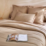 Colombine Linge de lit uni - Grège - coton 57 fils/cm² – Image 2