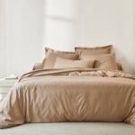Colombine Linge de lit uni - Grège - coton 57 fils/cm² – Image 7