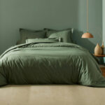 Colombine Linge de lit uni - eucalyptus - coton 57 fils/cm²