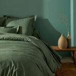 Colombine Linge de lit uni - eucalyptus - coton 57 fils/cm² – Image 2